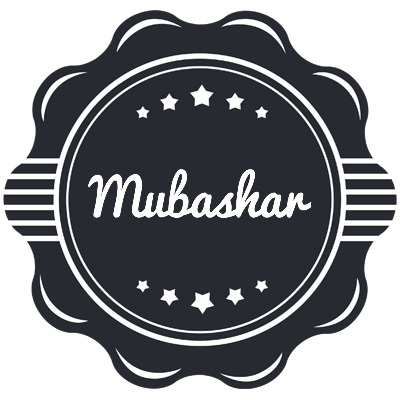 Mubashar badge logo