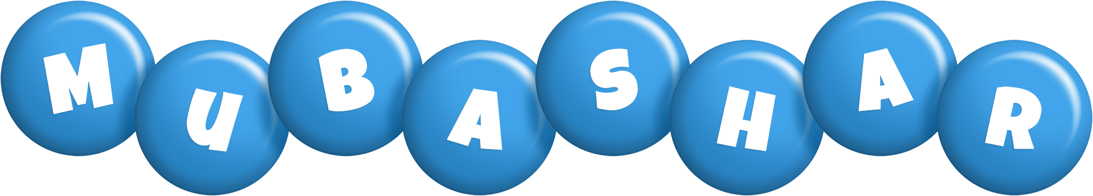 Mubashar candy-blue logo