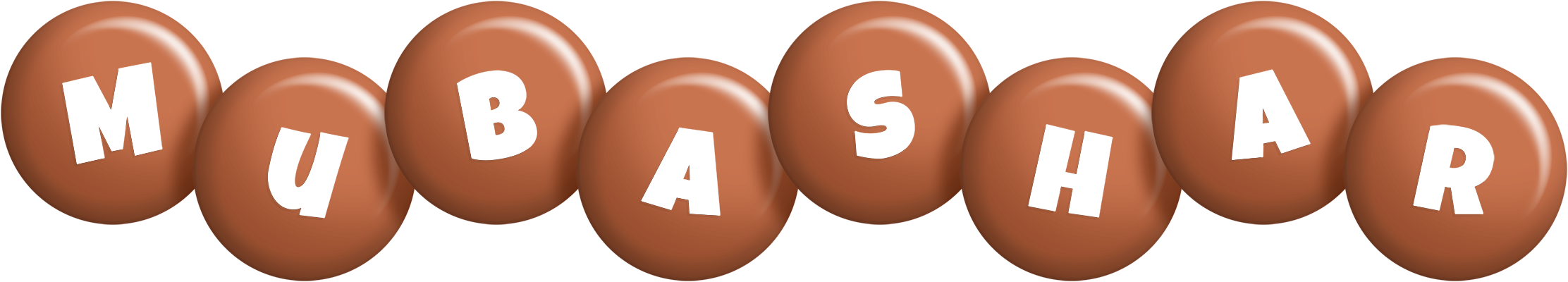 Mubashar candy-brown logo