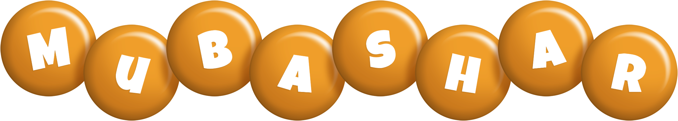 Mubashar candy-orange logo