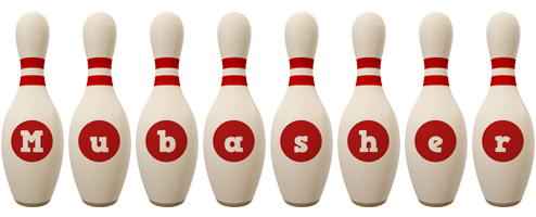 Mubasher bowling-pin logo