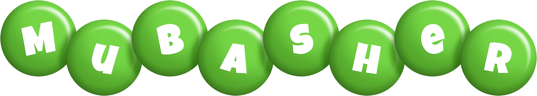 Mubasher candy-green logo