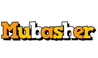 Mubasher cartoon logo