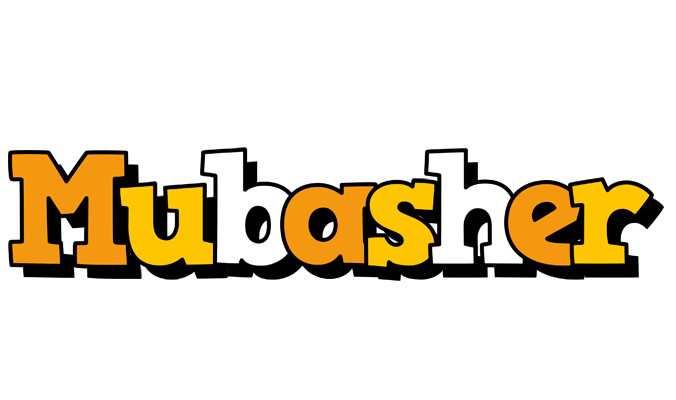 Mubasher cartoon logo