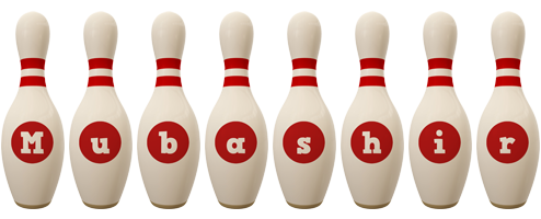 Mubashir bowling-pin logo