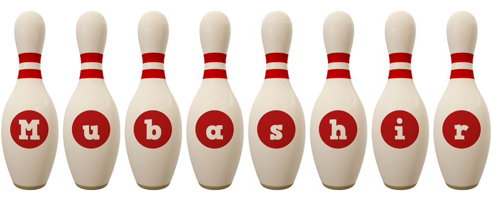 Mubashir bowling-pin logo