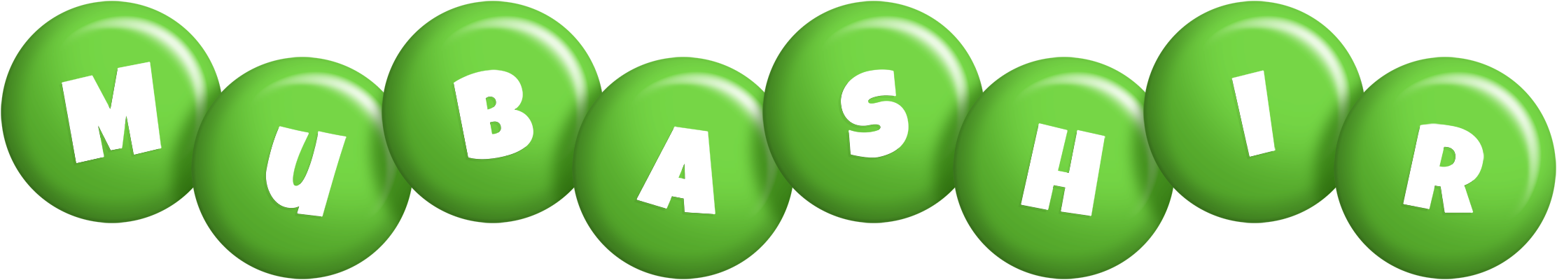 Mubashir candy-green logo