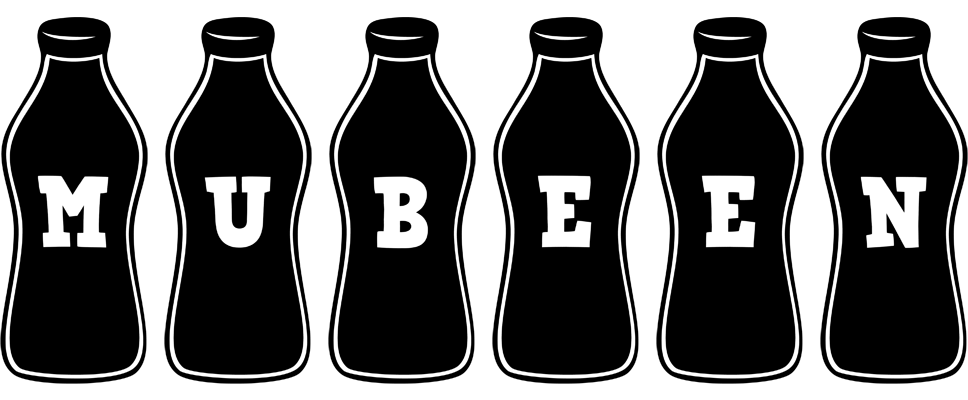Mubeen bottle logo