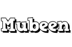 Mubeen snowing logo