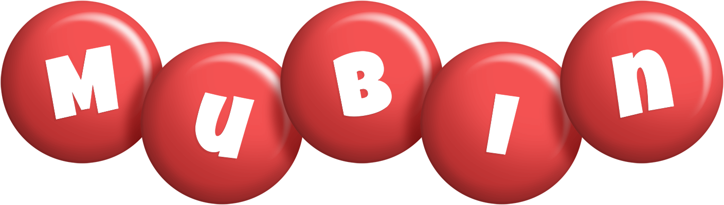 Mubin candy-red logo