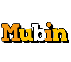 Mubin cartoon logo