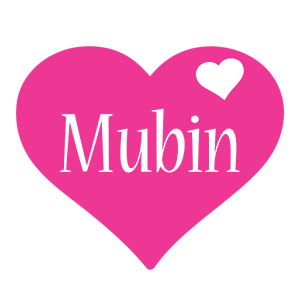 Mubin love-heart logo