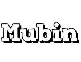 Mubin snowing logo