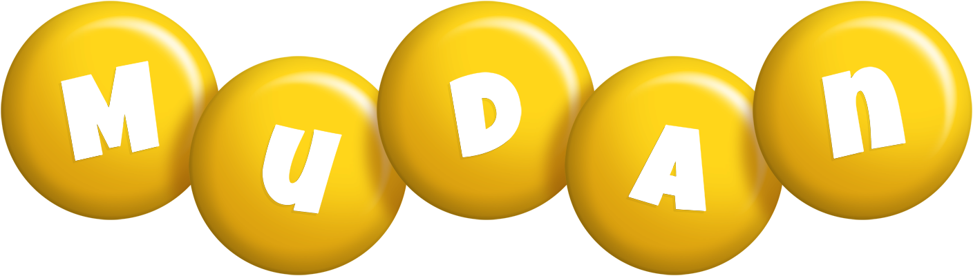 Mudan candy-yellow logo