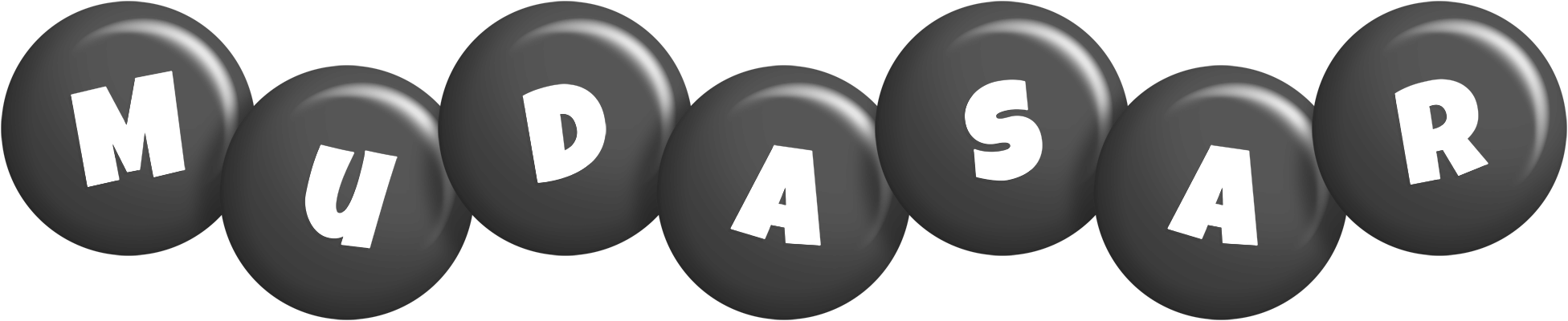 Mudasar candy-black logo