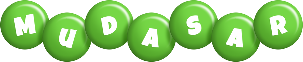 Mudasar candy-green logo