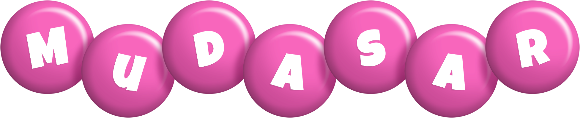 Mudasar candy-pink logo