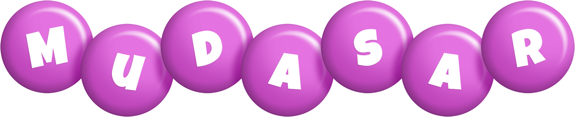 Mudasar candy-purple logo