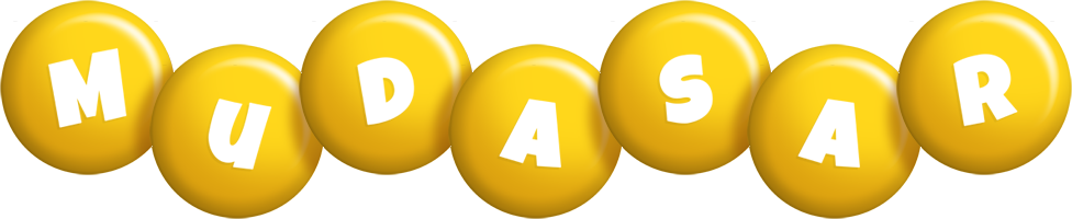 Mudasar candy-yellow logo