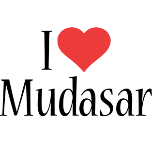 Mudasar i-love logo