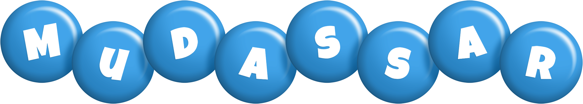 Mudassar candy-blue logo