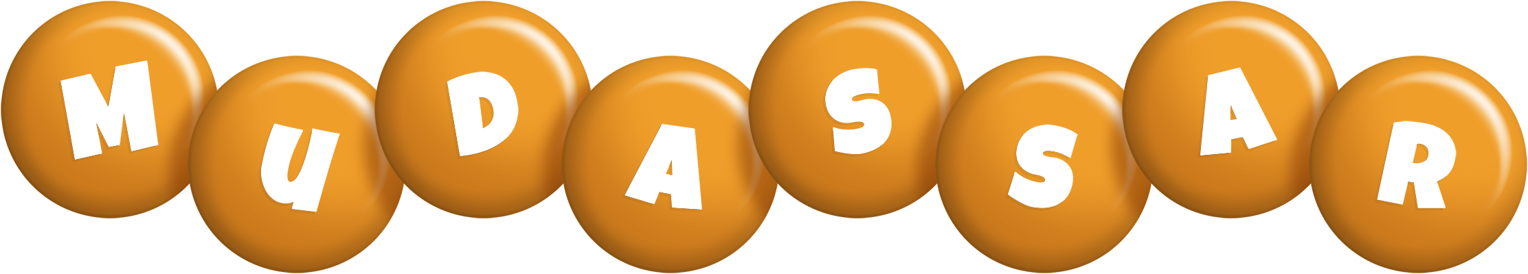 Mudassar candy-orange logo