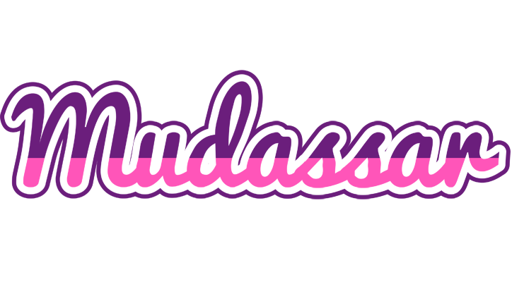 Mudassar cheerful logo