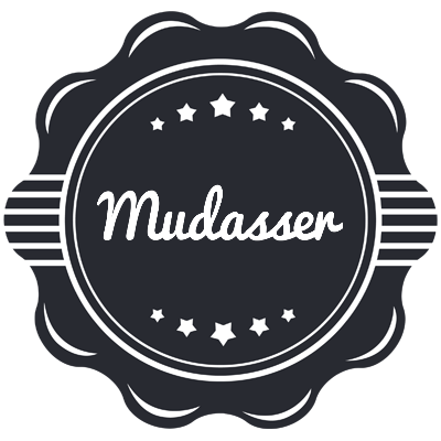 Mudasser badge logo