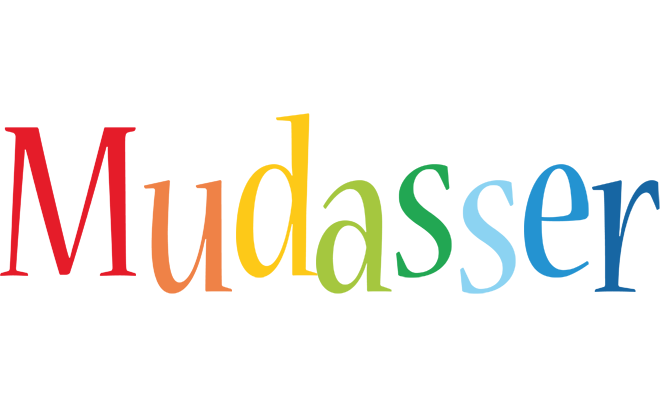 Mudasser birthday logo