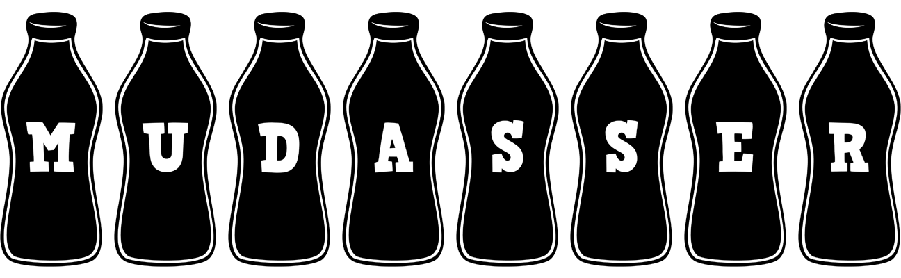 Mudasser bottle logo