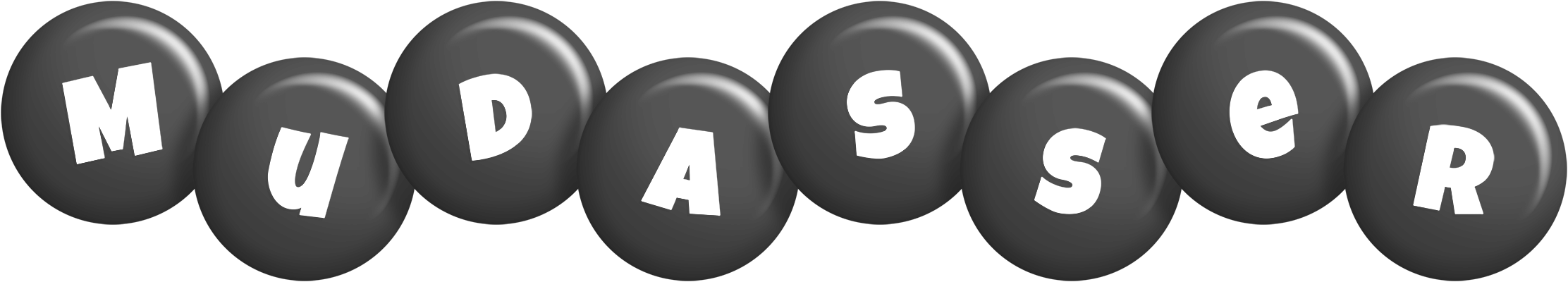 Mudasser candy-black logo