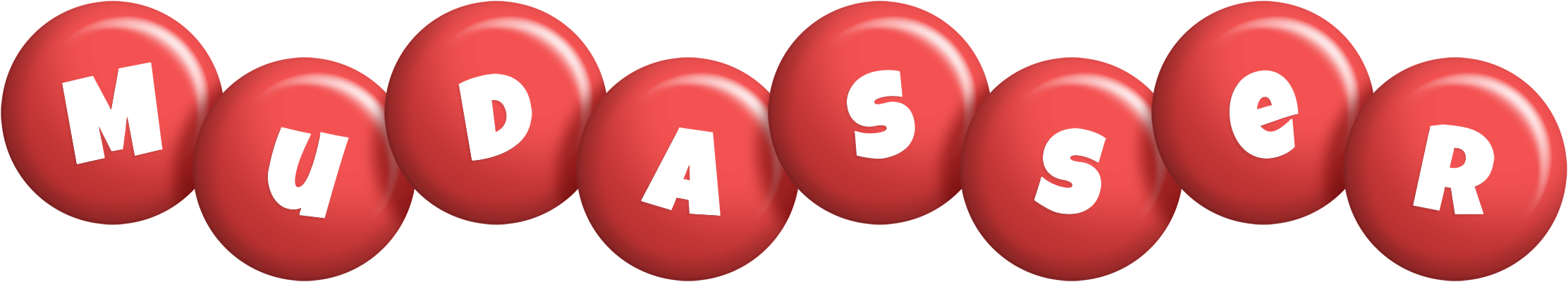 Mudasser candy-red logo