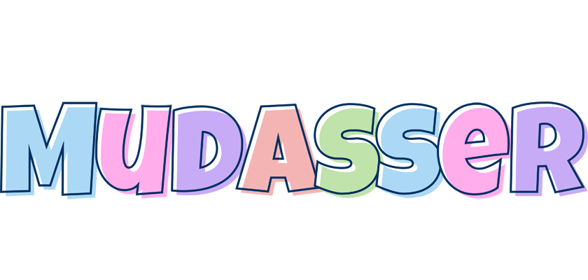 Mudasser pastel logo