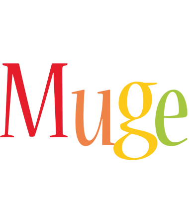 Muge birthday logo