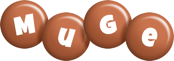 Muge candy-brown logo