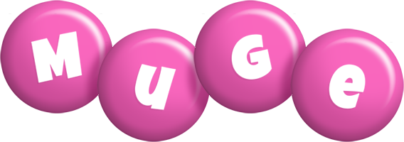 Muge candy-pink logo