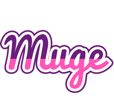 Muge cheerful logo