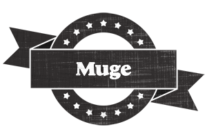 Muge grunge logo