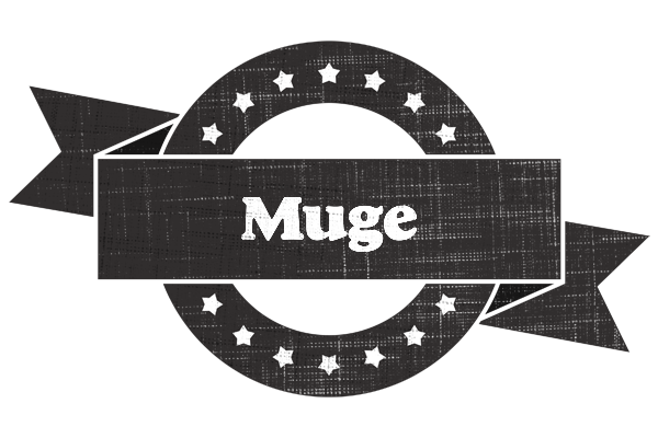 Muge grunge logo