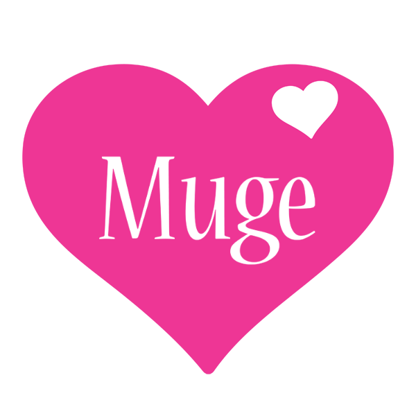 Muge love-heart logo
