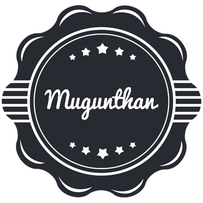 Mugunthan badge logo