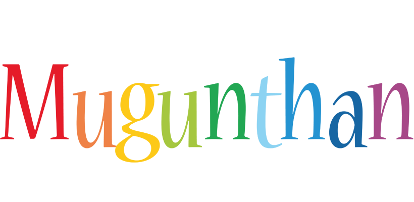 Mugunthan birthday logo