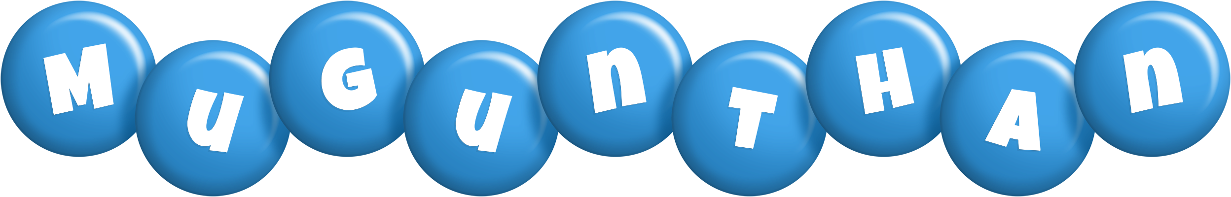 Mugunthan candy-blue logo