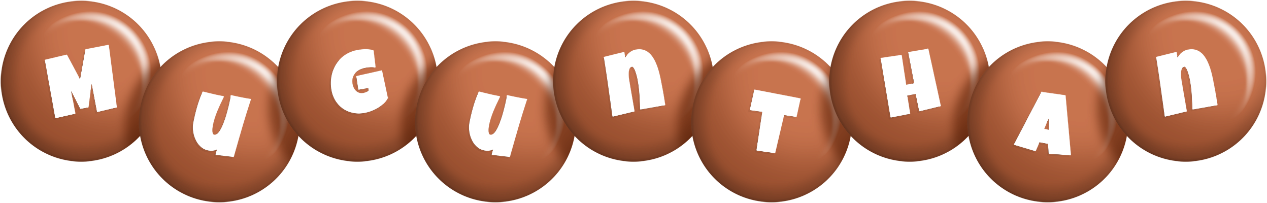 Mugunthan candy-brown logo