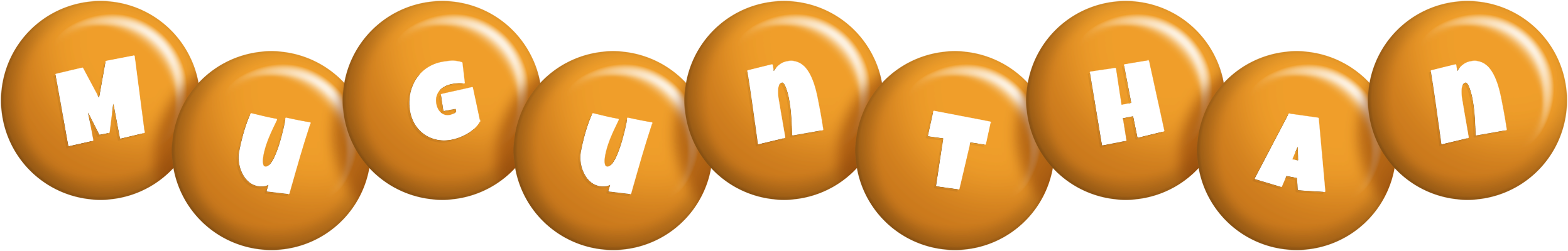 Mugunthan candy-orange logo