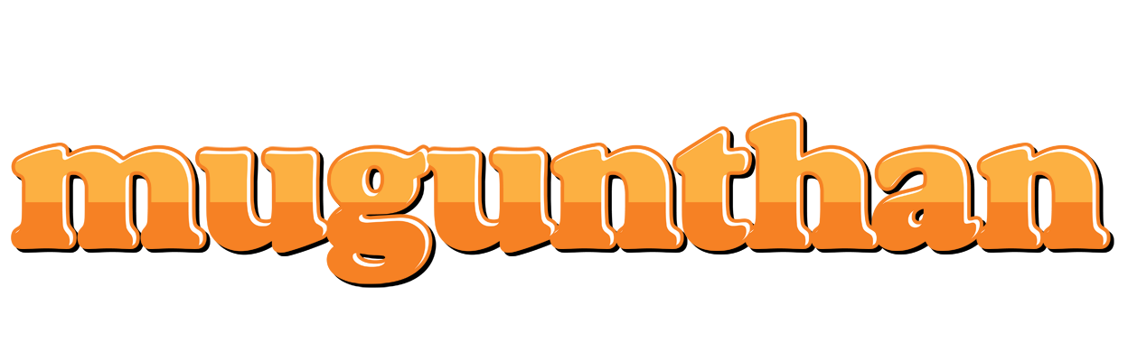 Mugunthan orange logo