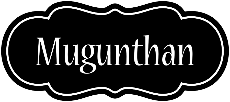 Mugunthan welcome logo