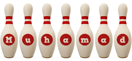 Muhamad bowling-pin logo