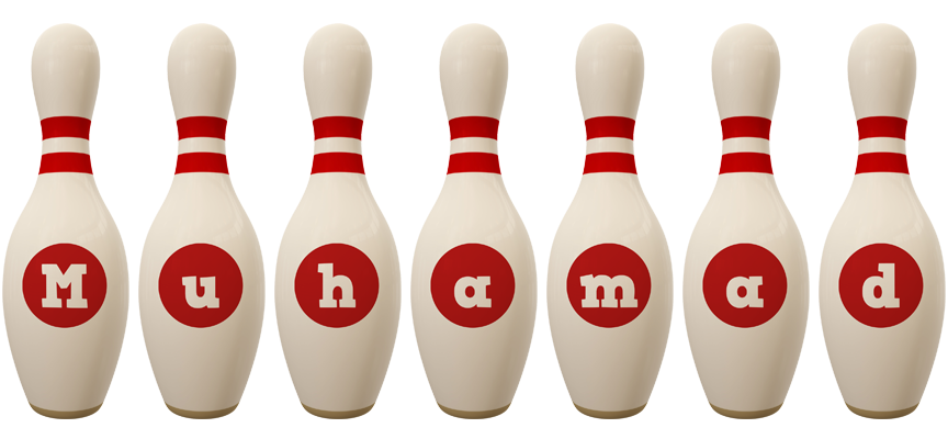 Muhamad bowling-pin logo