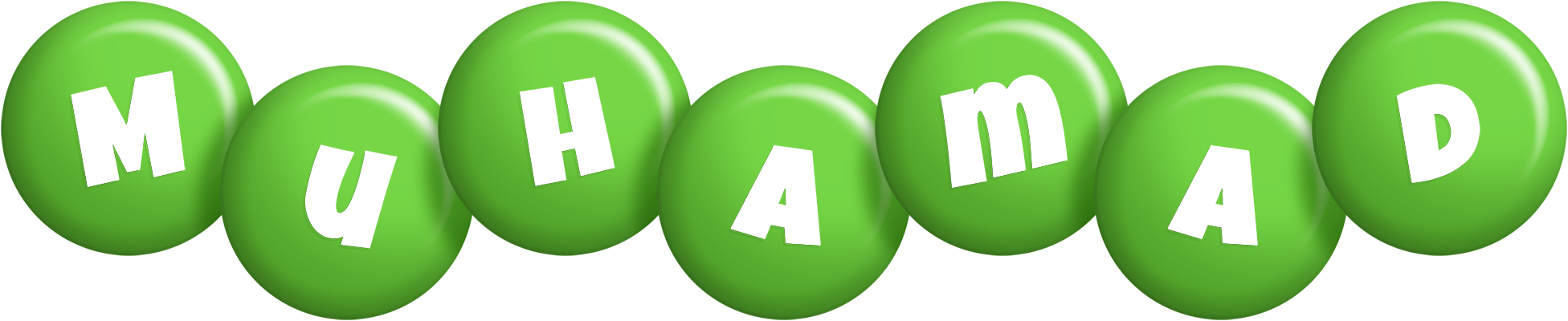Muhamad candy-green logo